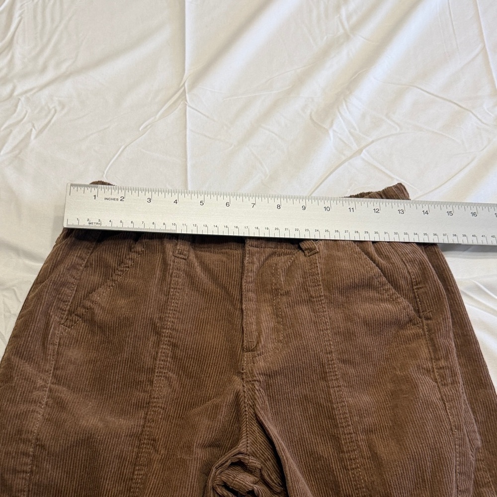 Juniors Brown Corduroy Cargo Pants Size 5/27 - Picture 7 of 9